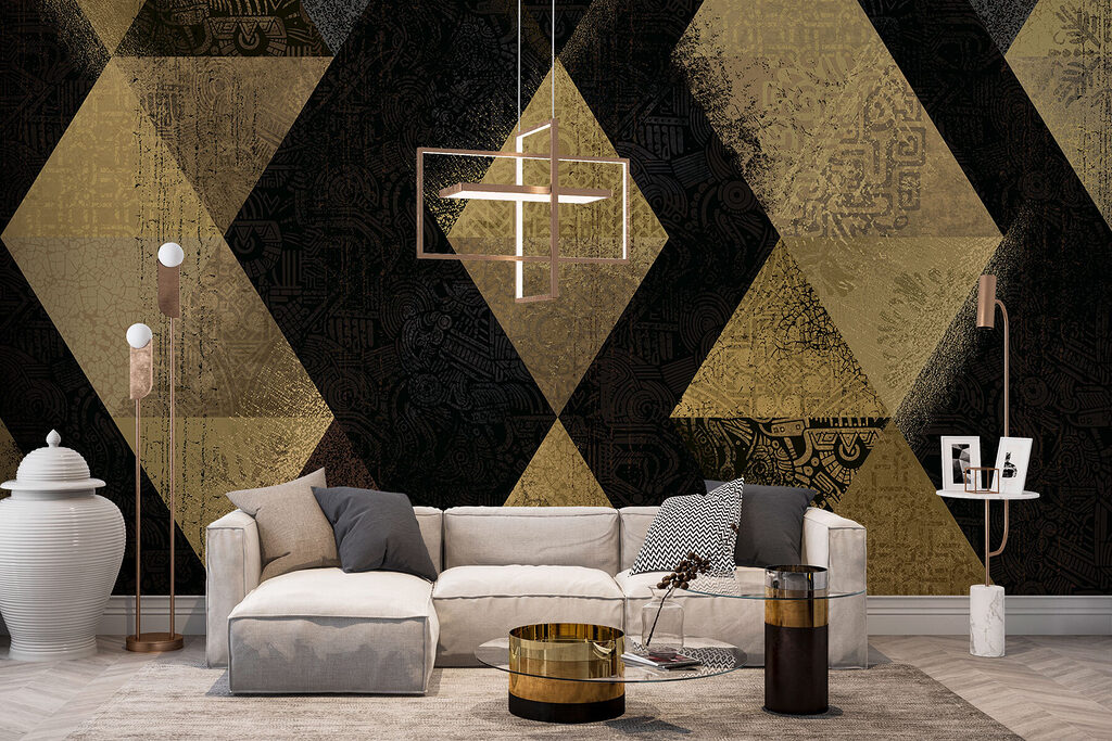 Triángulos con pátina — interior 1