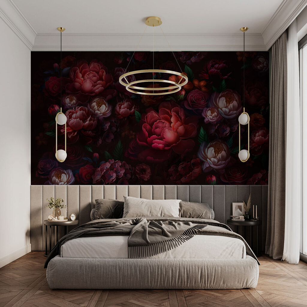 Flores rojo oscuro — interior 2
