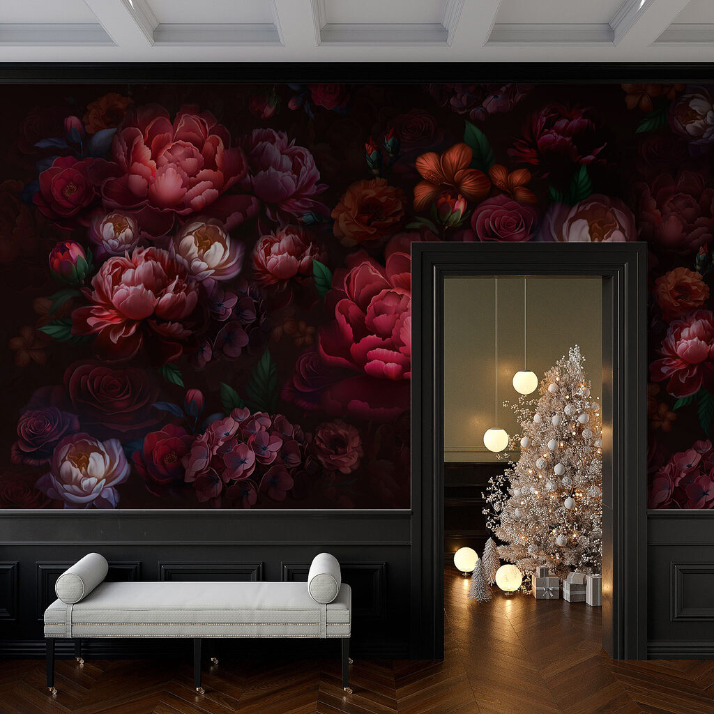 Flores rojo oscuro — interior 4