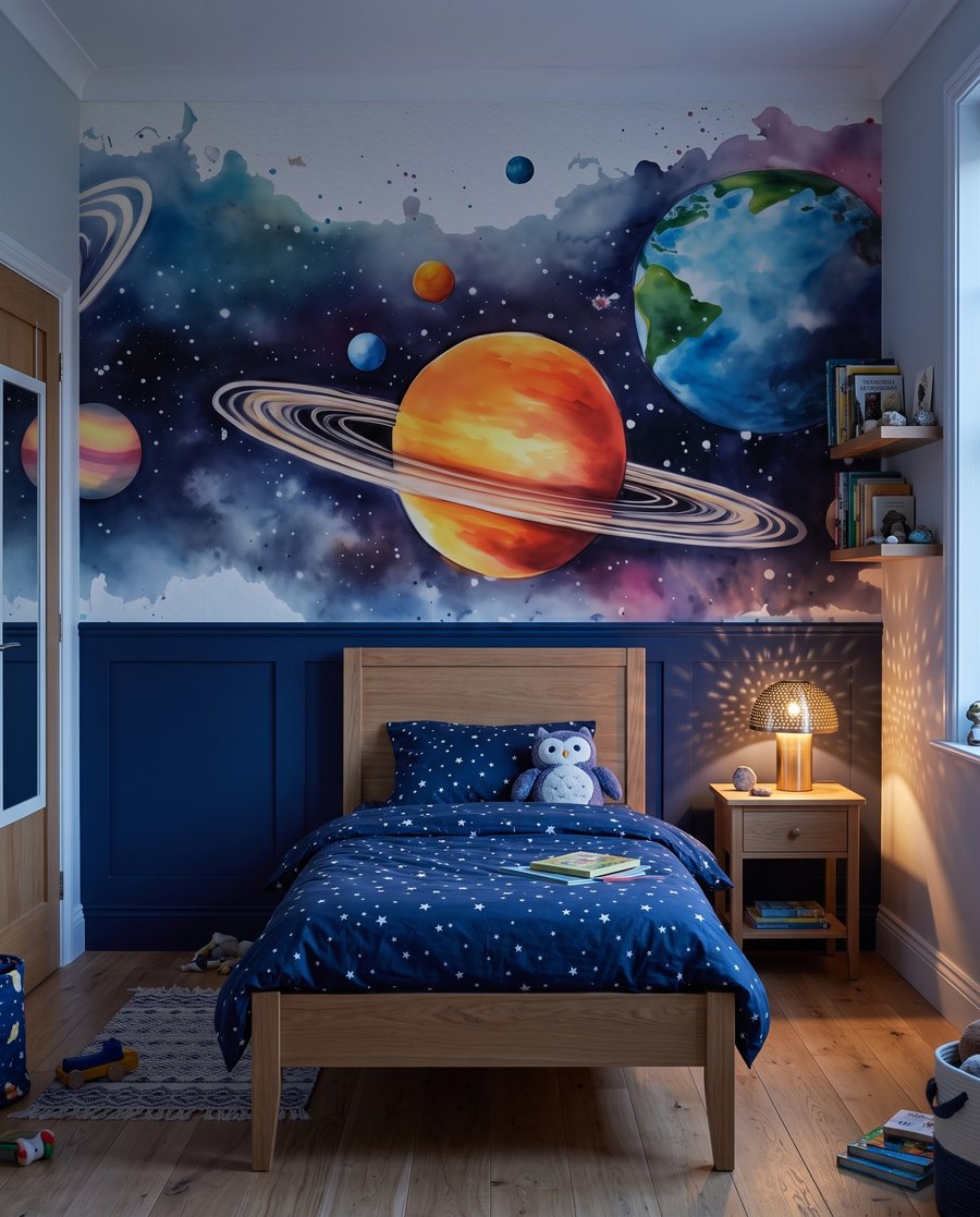 Planetas sobre pintura — interior 6