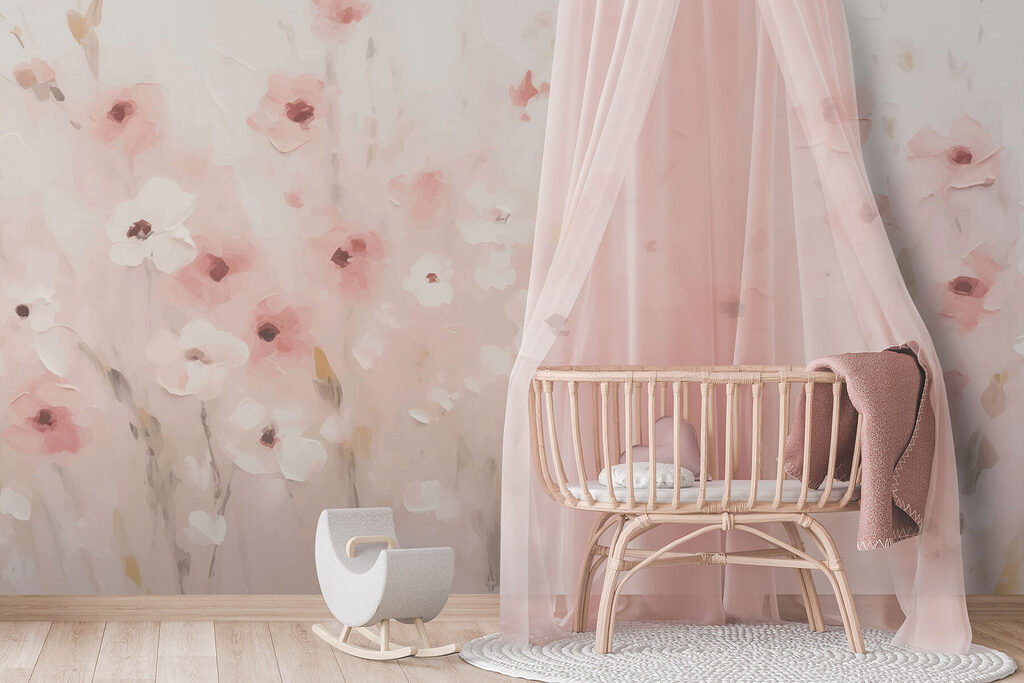 Flores rosas en bruma — interior 1