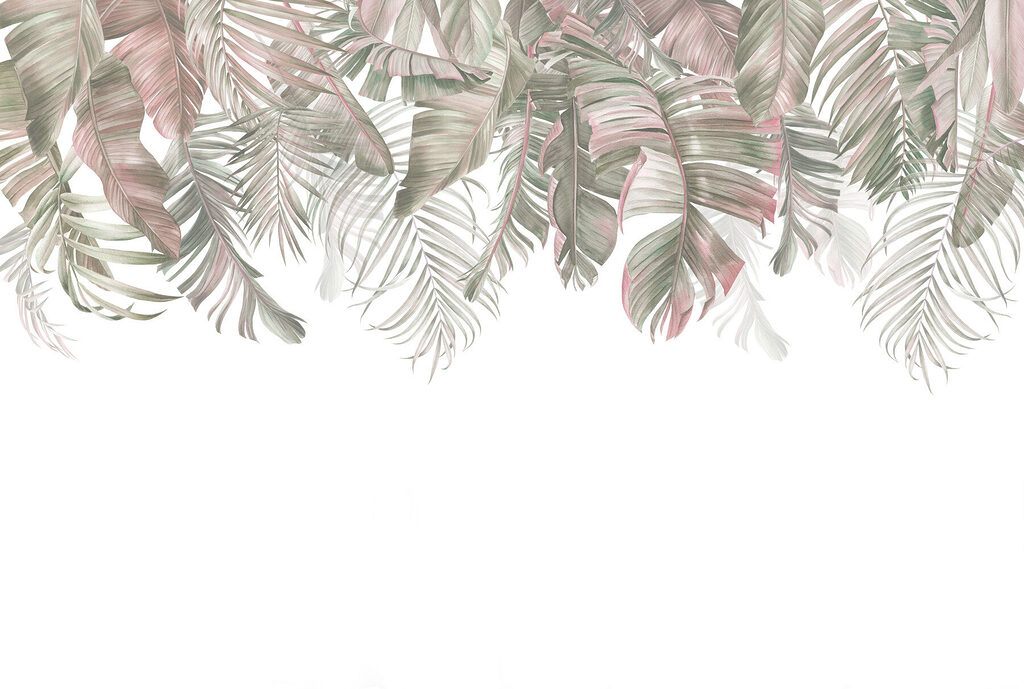 Hojas de palmera colgantes — diseño completo