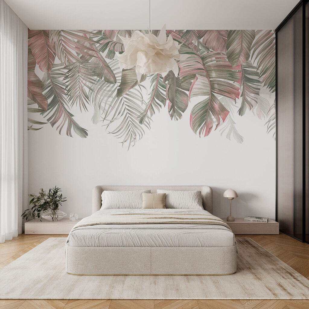 Hojas de palmera colgantes — interior 2