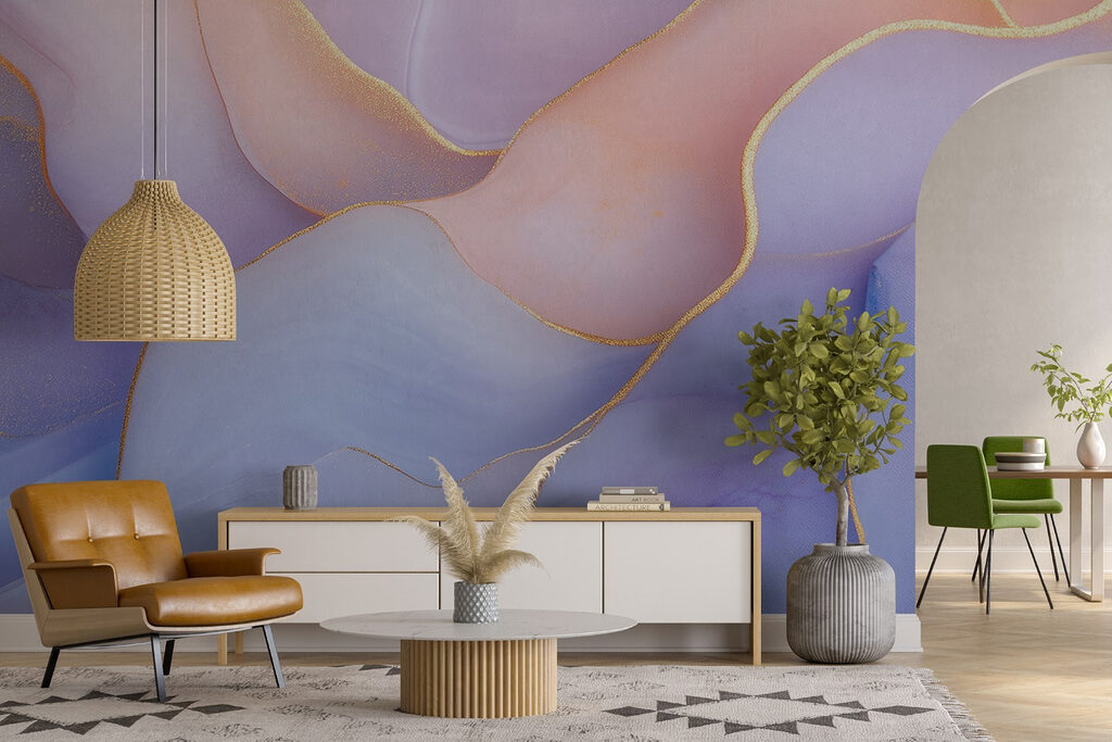 Franjas pastel, líneas doradas — interior 4