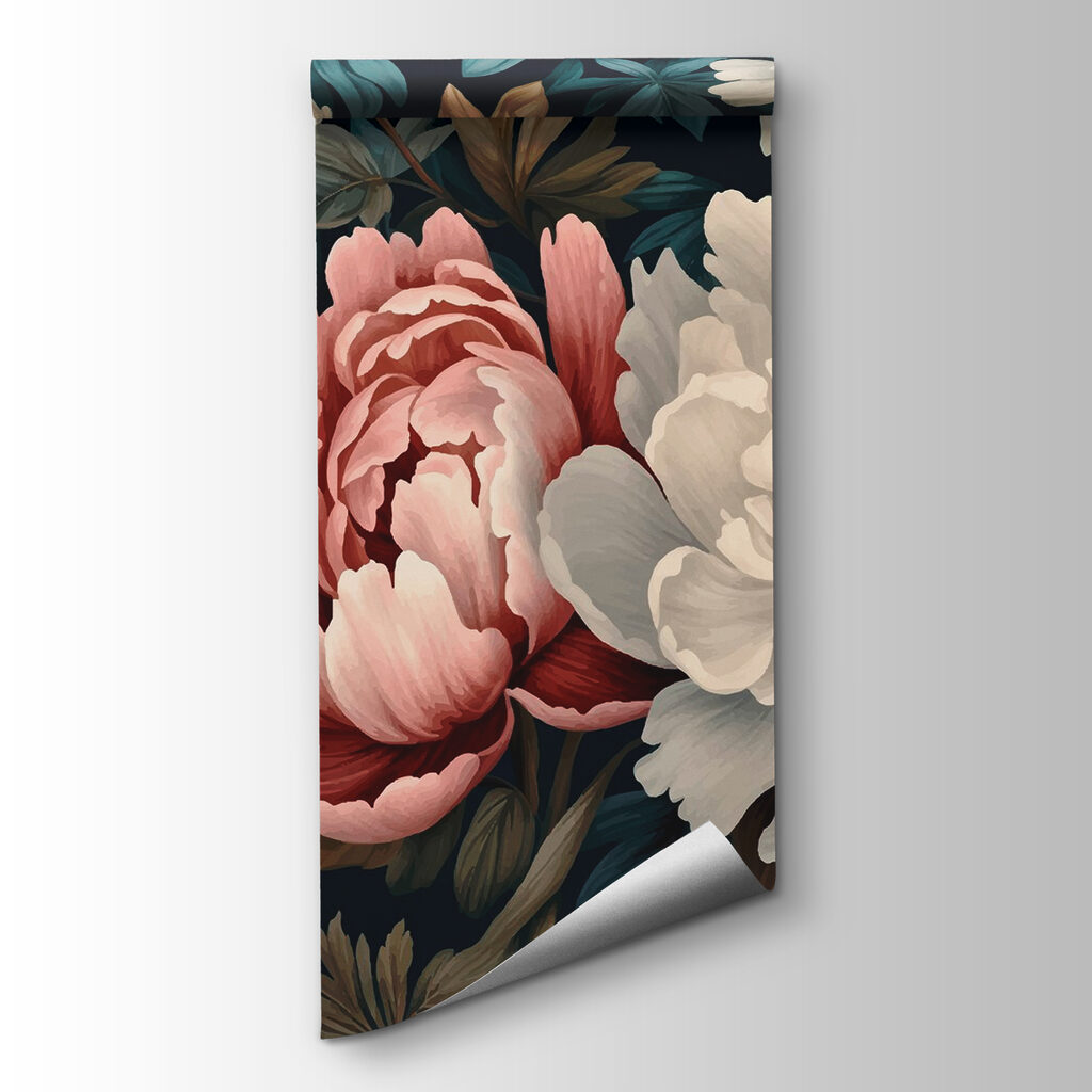 Flores sobre azul noche — vista del producto