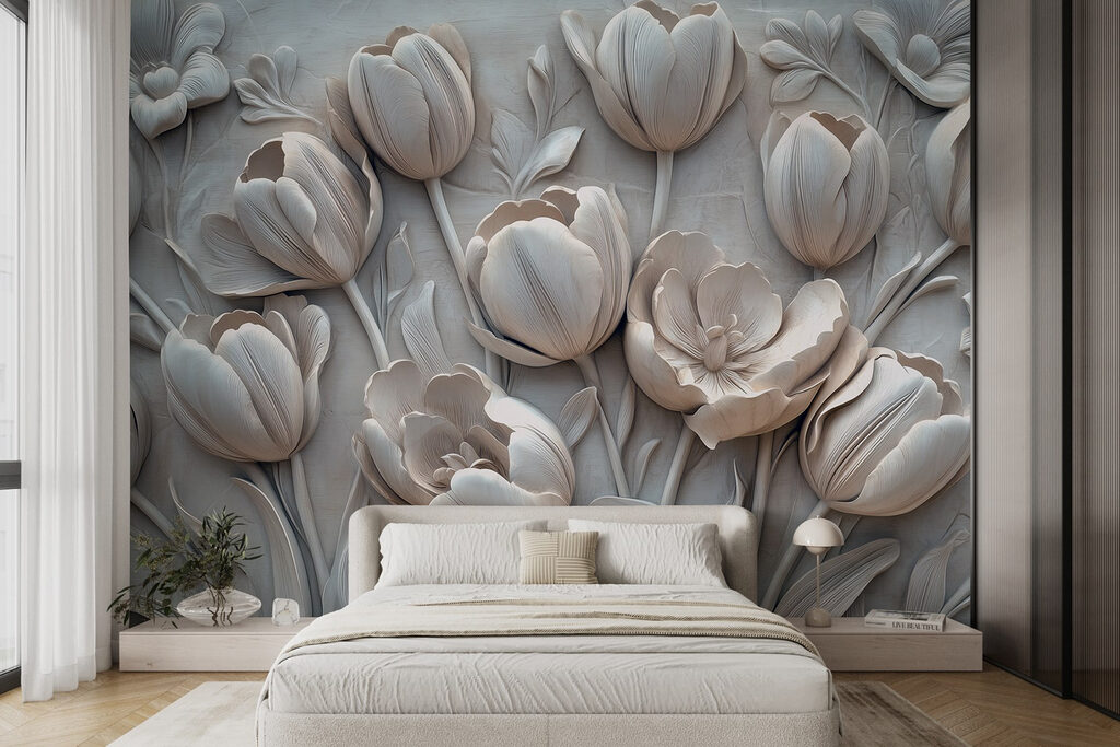 Tulipanes en relieve — interior 1