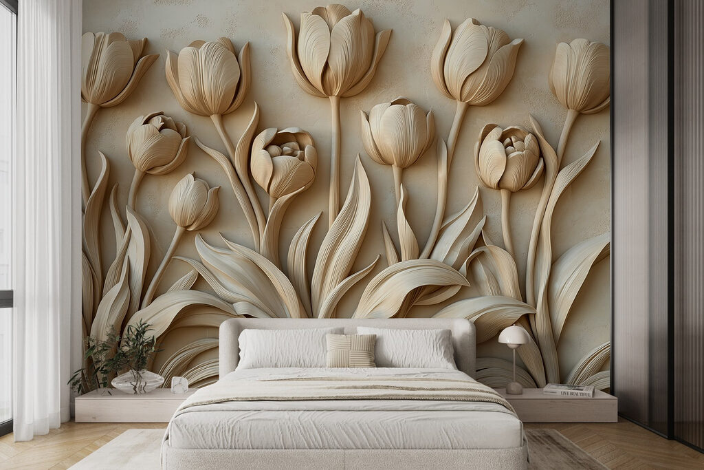 Hilera de tulipanes — interior 1