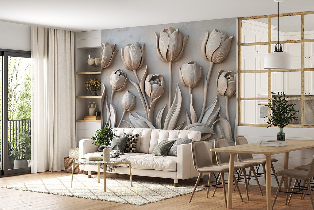 Hilera de tulipanes — interior 3