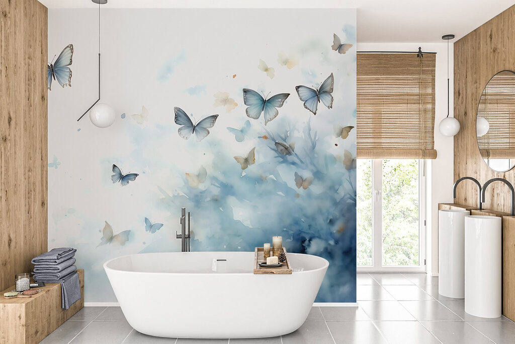 Mariposas en nubes azules — interior 2