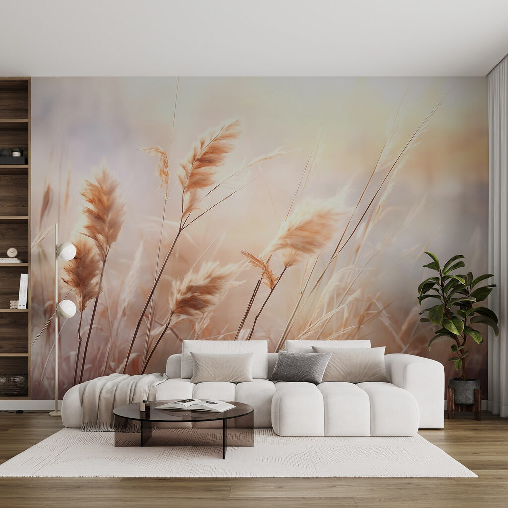 Gramíneas en contraluz — interior 1
