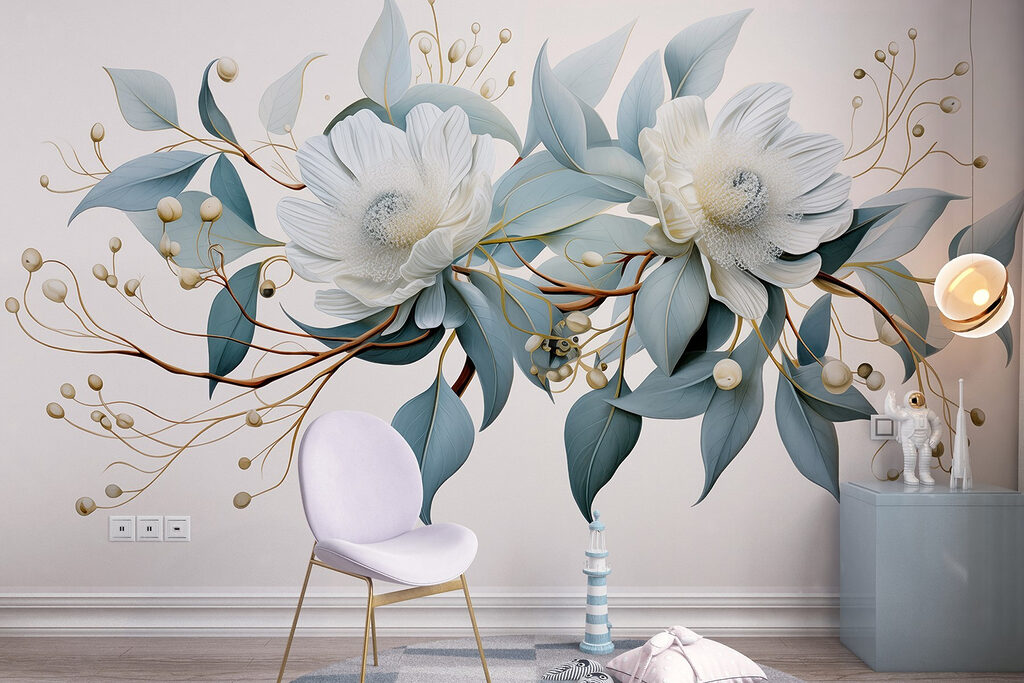 Flores blancas con bayas — interior 3