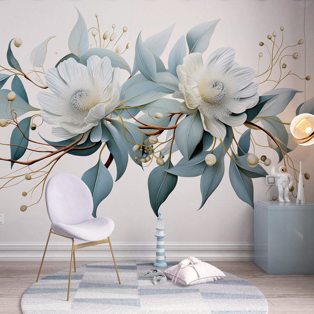 Flores blancas con bayas — interior 4