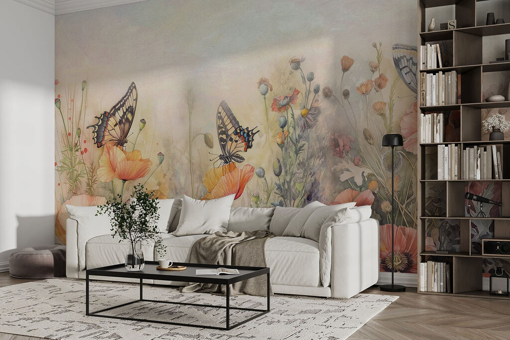 Mariposas sobre amapolas — interior 4