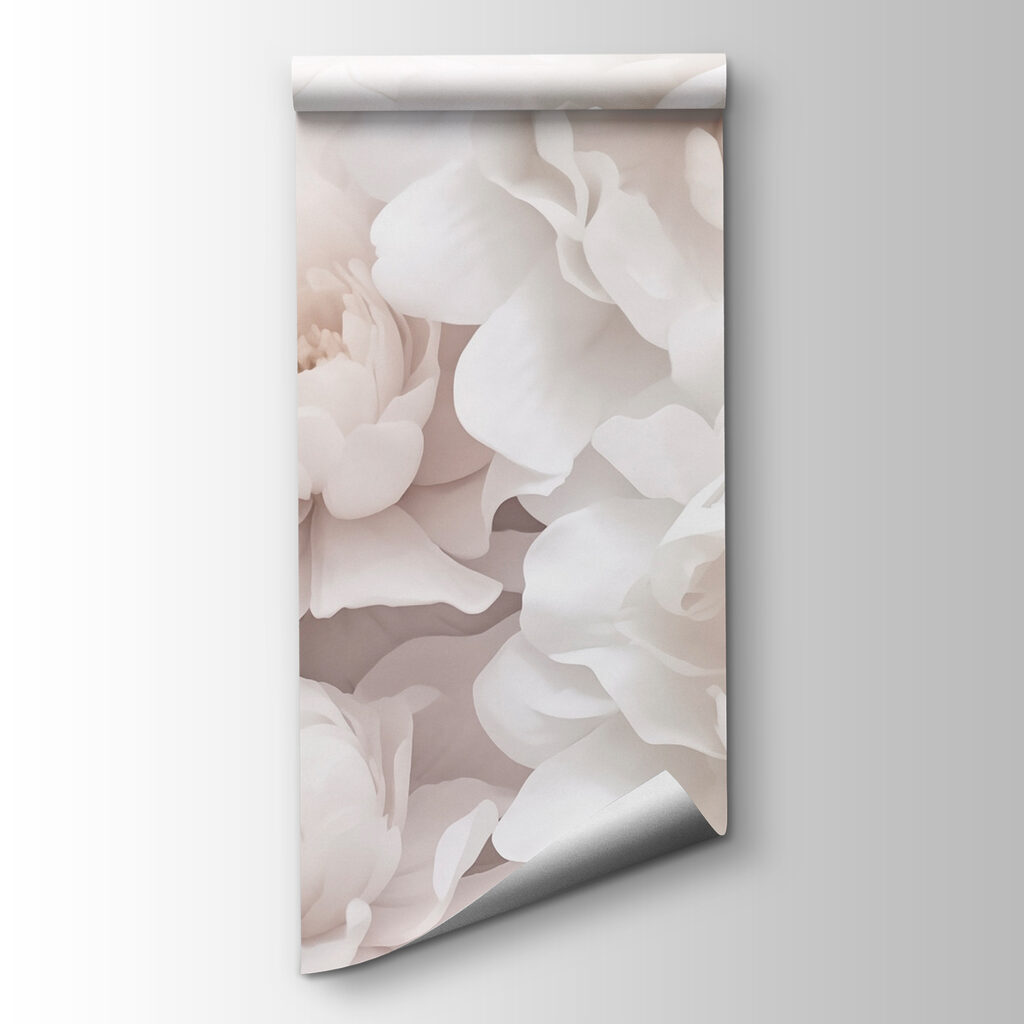 Flores blancas difuminadas — vista del producto