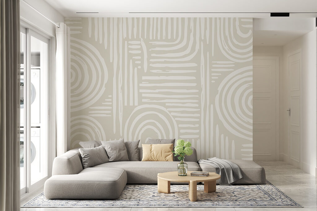 Líneas crema en curvas — interior 2