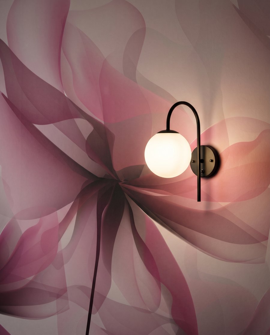Flores transparentes superpuestas — detalle