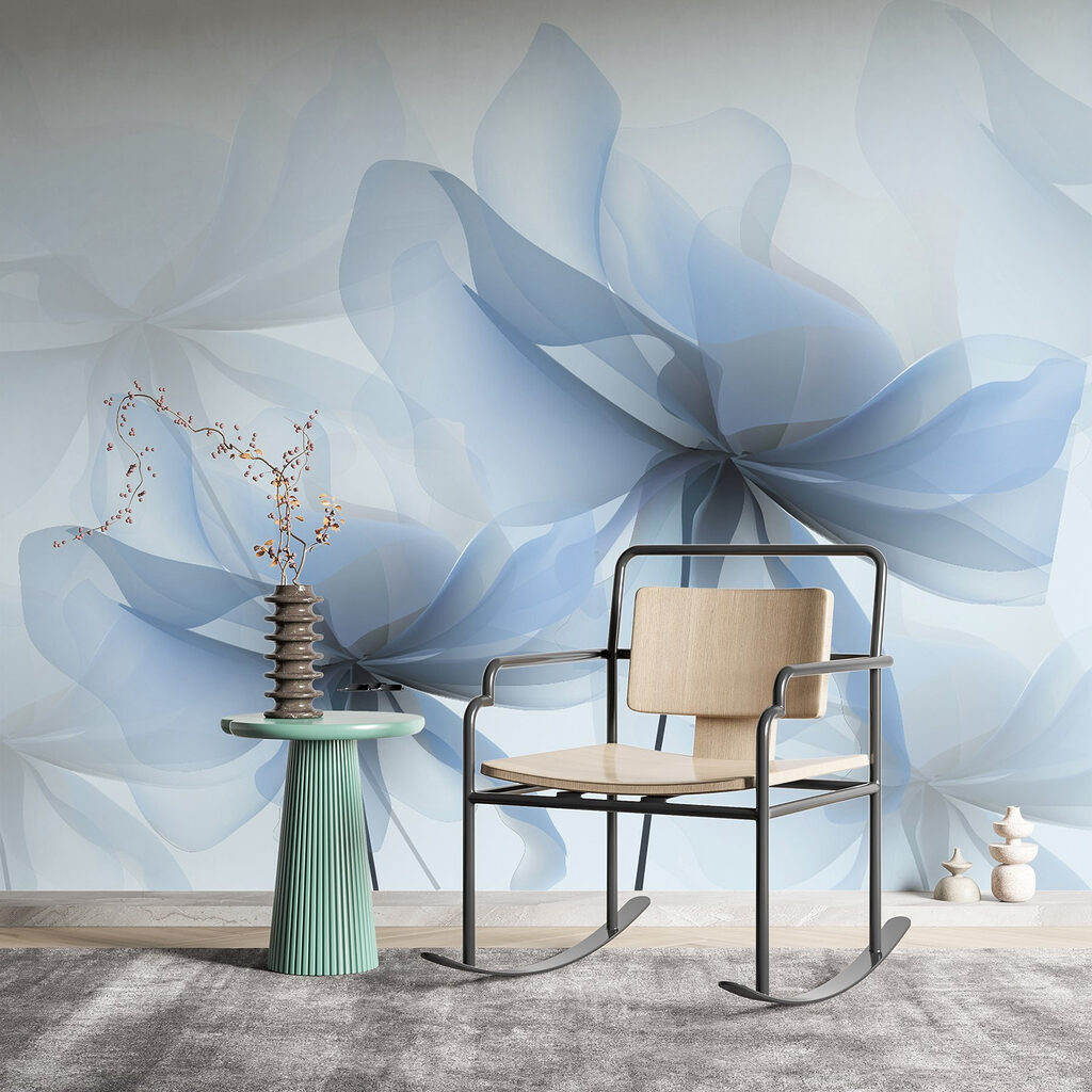 Flores transparentes superpuestas — interior 1