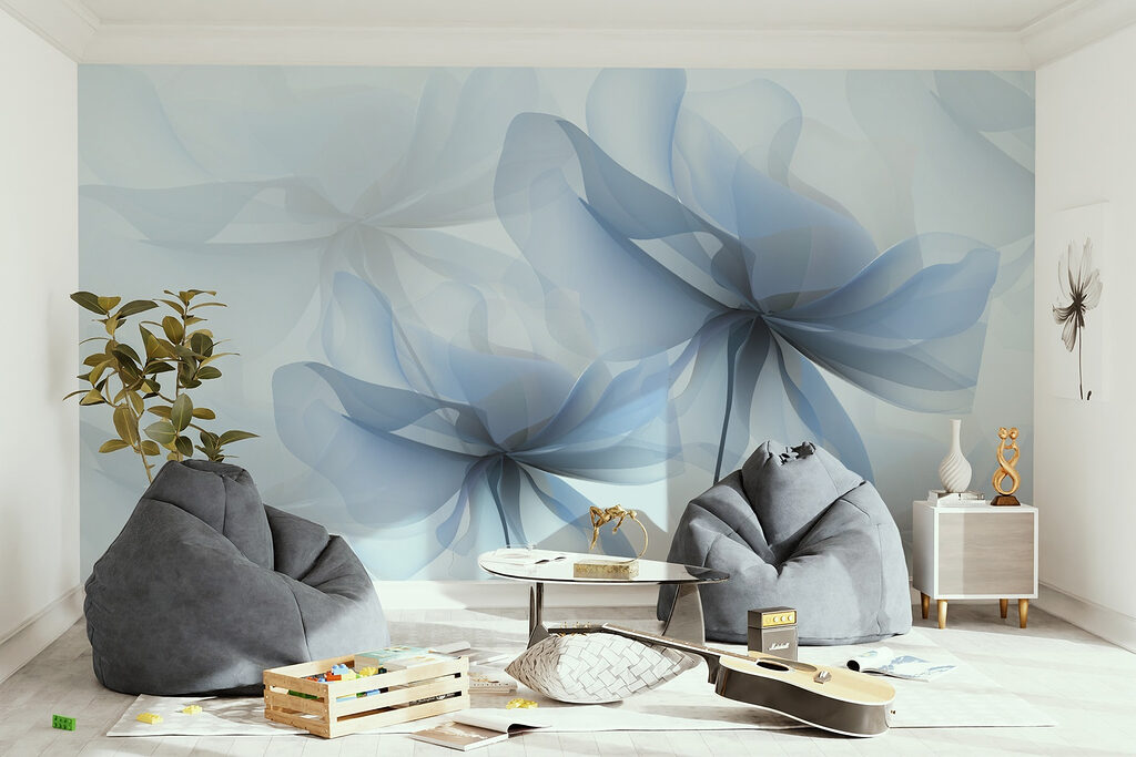 Flores transparentes superpuestas — interior 2