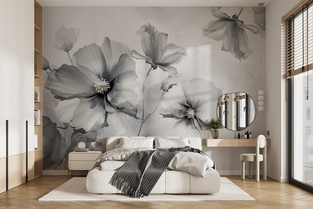 Flores sueltas en acuarela — interior 1