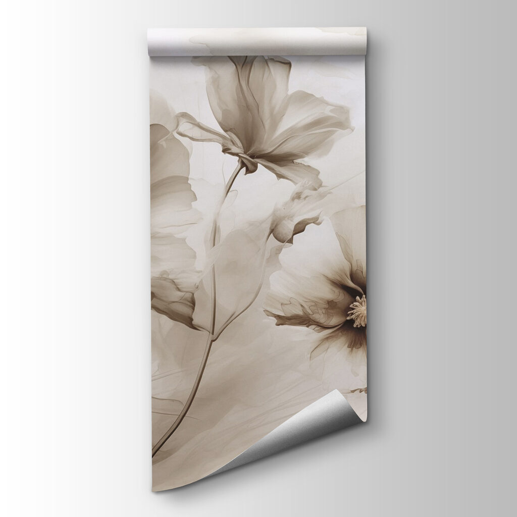 Flores sueltas en acuarela — vista del producto