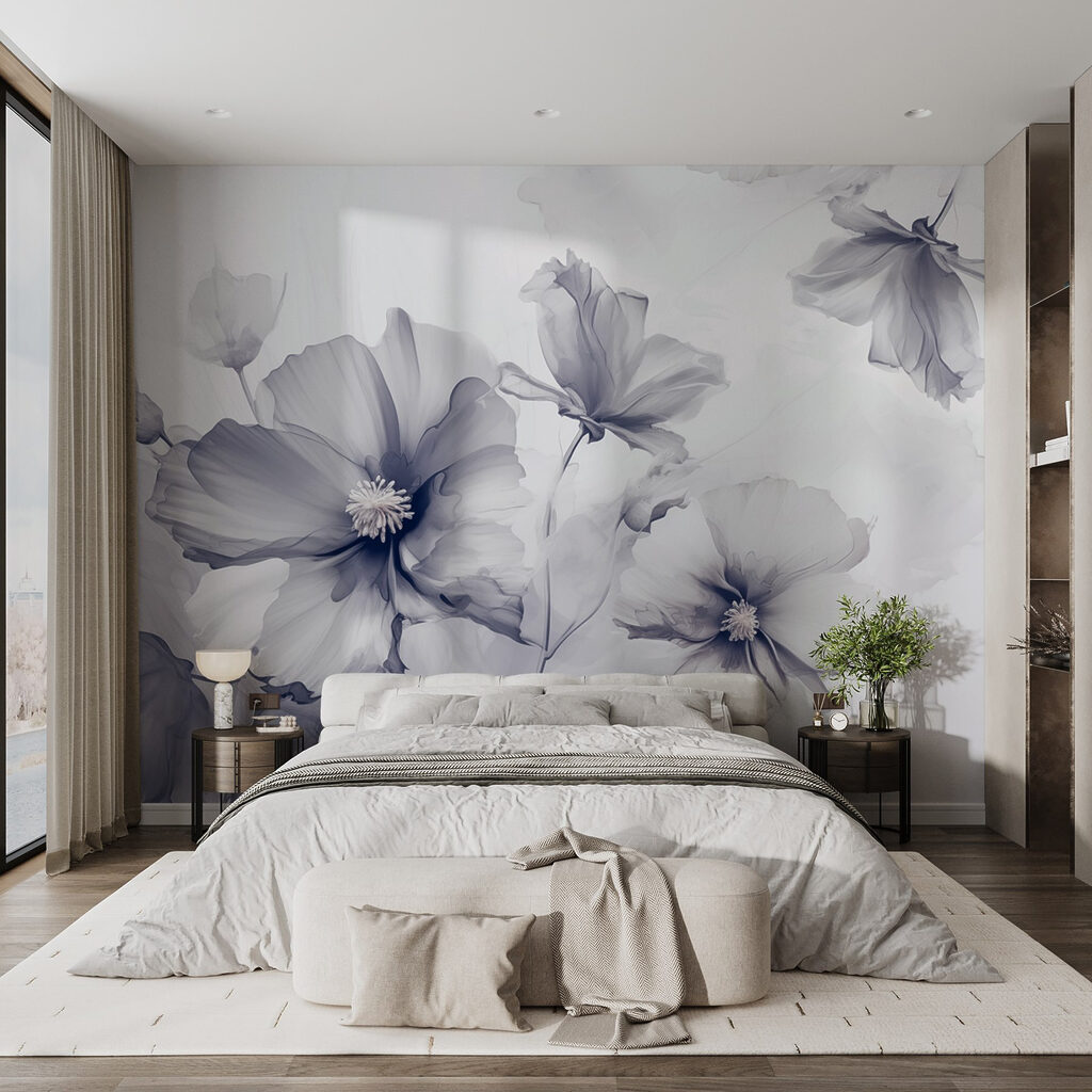 Flores sueltas en acuarela — interior 1