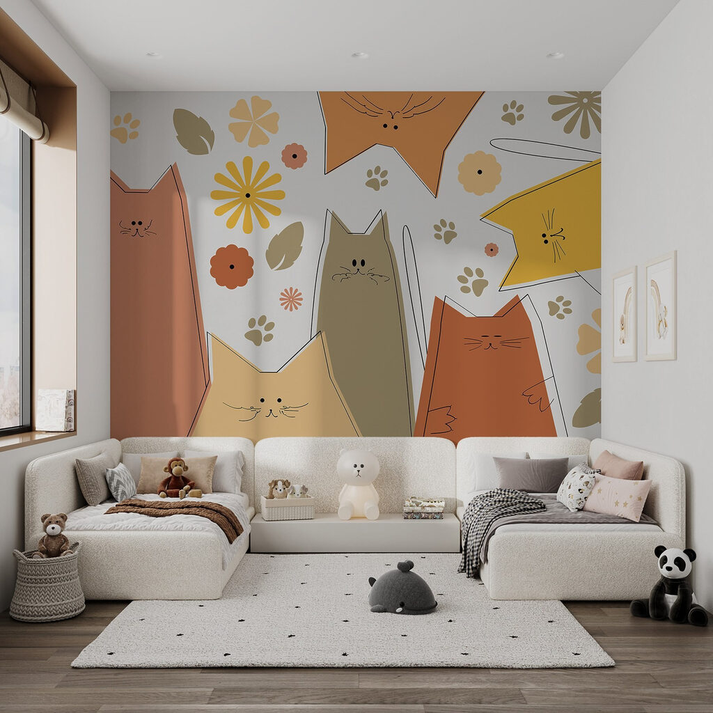 Gatos de trazo sencillo — interior 2
