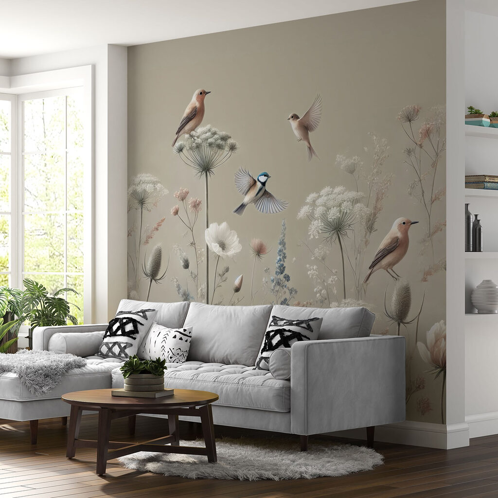 Pájaros en tallos finos — interior 2
