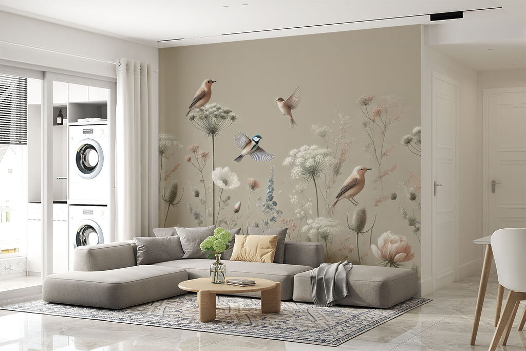 Pájaros en tallos finos — interior 3
