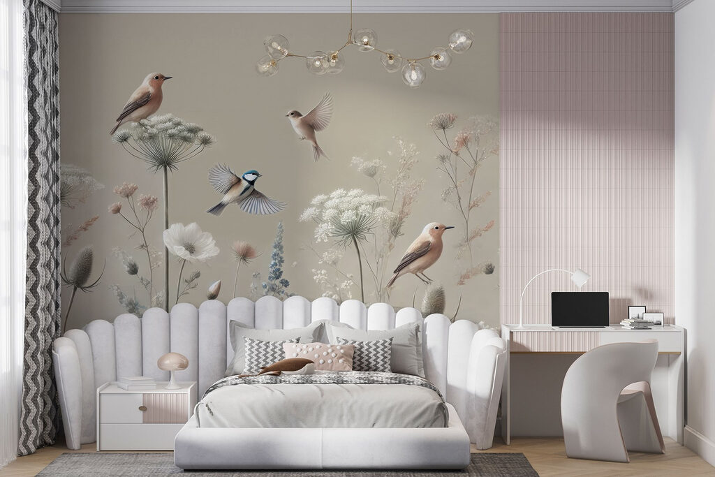 Pájaros en tallos finos — interior 7