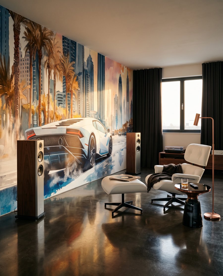 Deportivo blanco urbano — interior 3