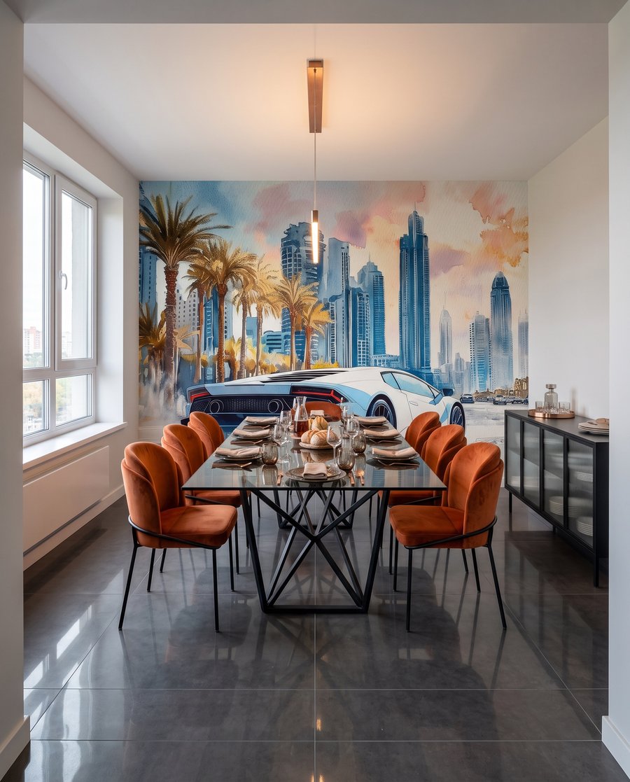 Deportivo blanco urbano — interior 5