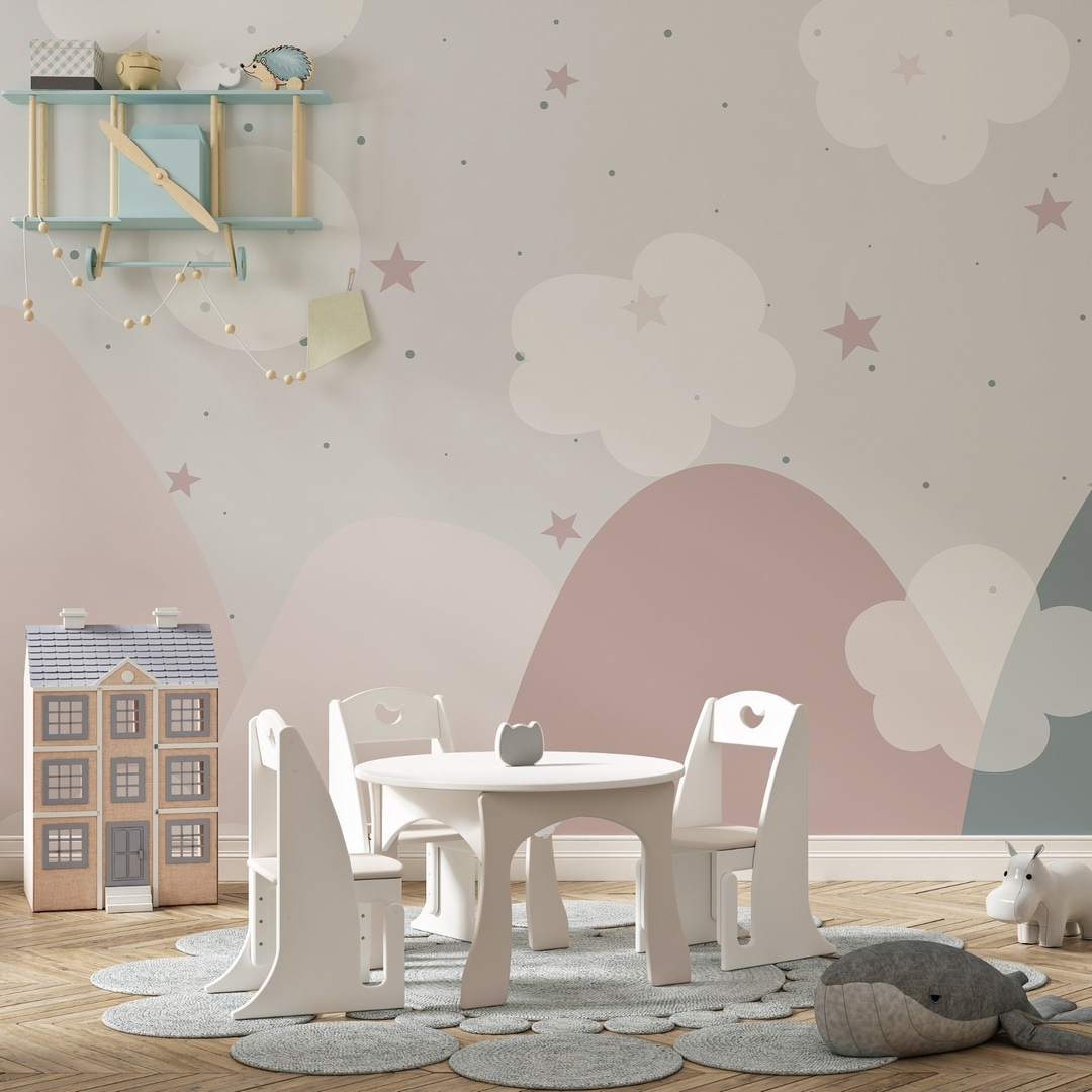 Montañas pastel y estrellas — interior 1