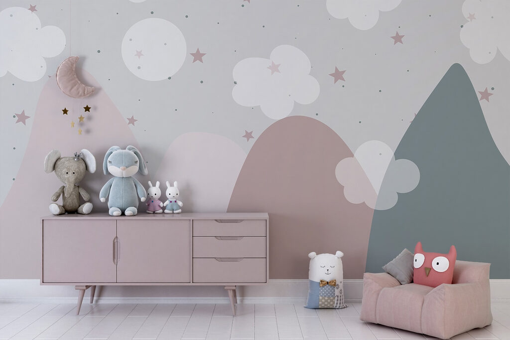 Montañas pastel y estrellas — interior 2