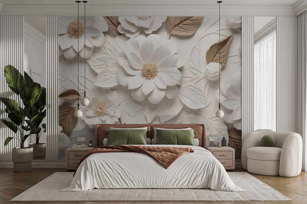 Capas de flores beige — interior 2