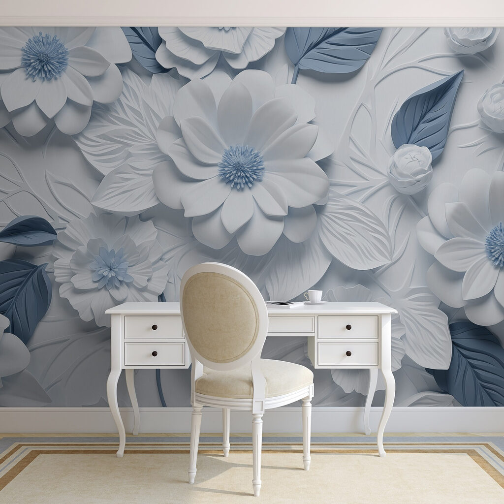 Capas de flores beige — interior 2