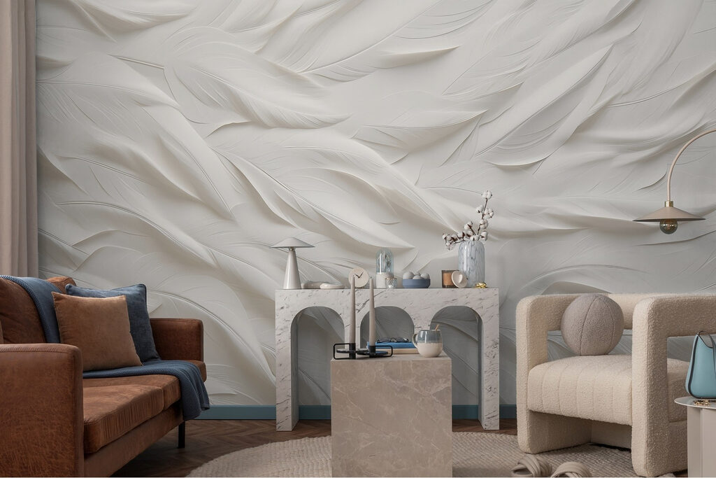 Hojas blancas onduladas — interior 3