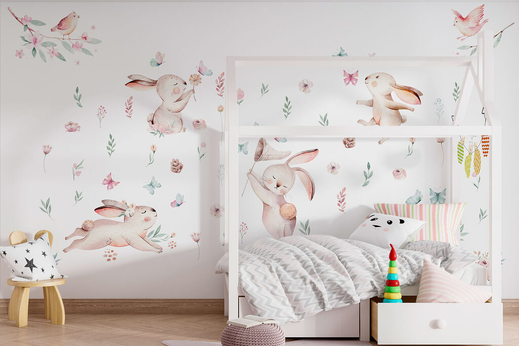 Conejitos entre flores — interior 3