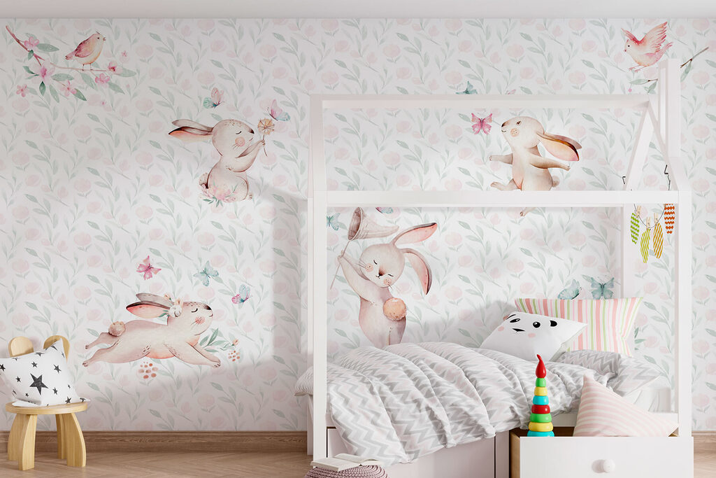 Conejitos entre flores — interior 3