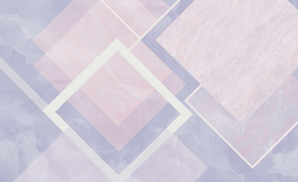 Rombos blancos sobre color — diseño completo