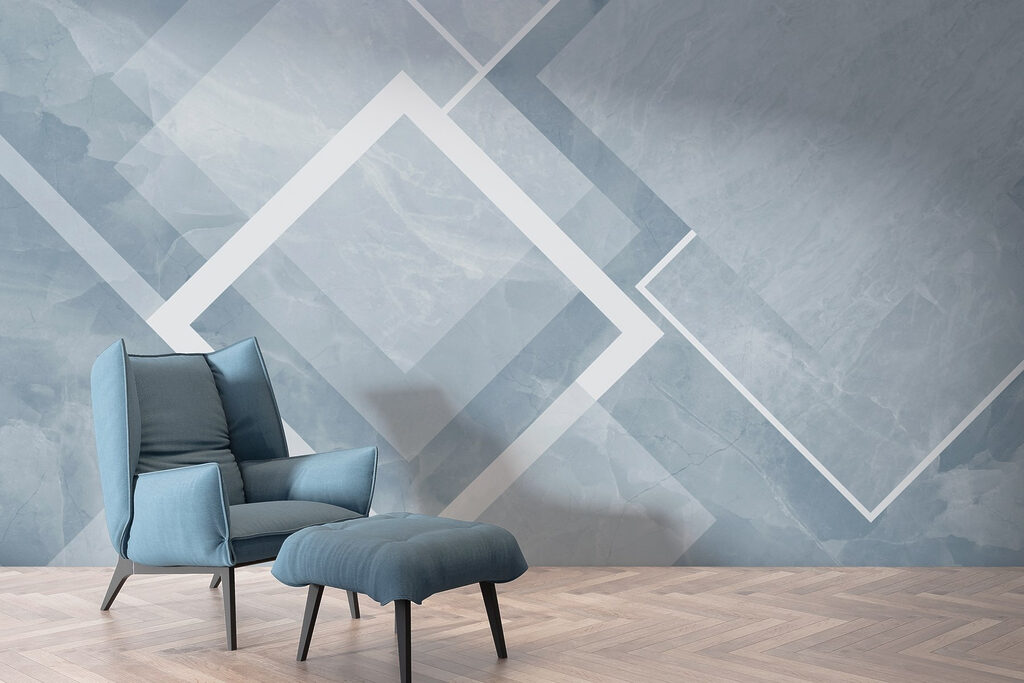 Rombos blancos sobre color — interior 2