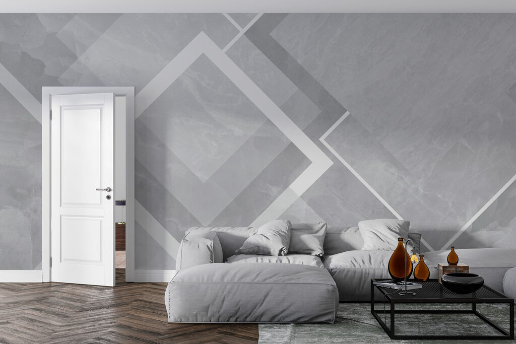 Rombos blancos sobre color — interior 2