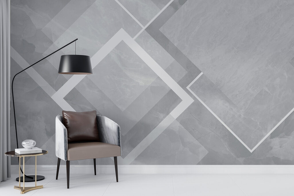 Rombos blancos sobre color — interior 4
