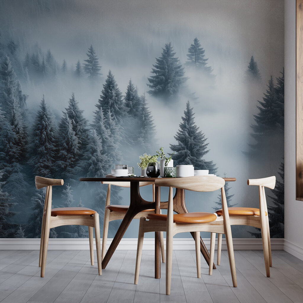 Copas nevadas sobre bruma — interior 4