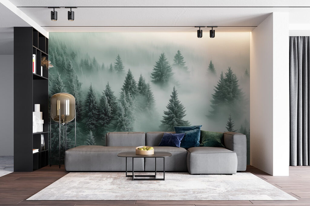 Copas nevadas sobre bruma — interior 4