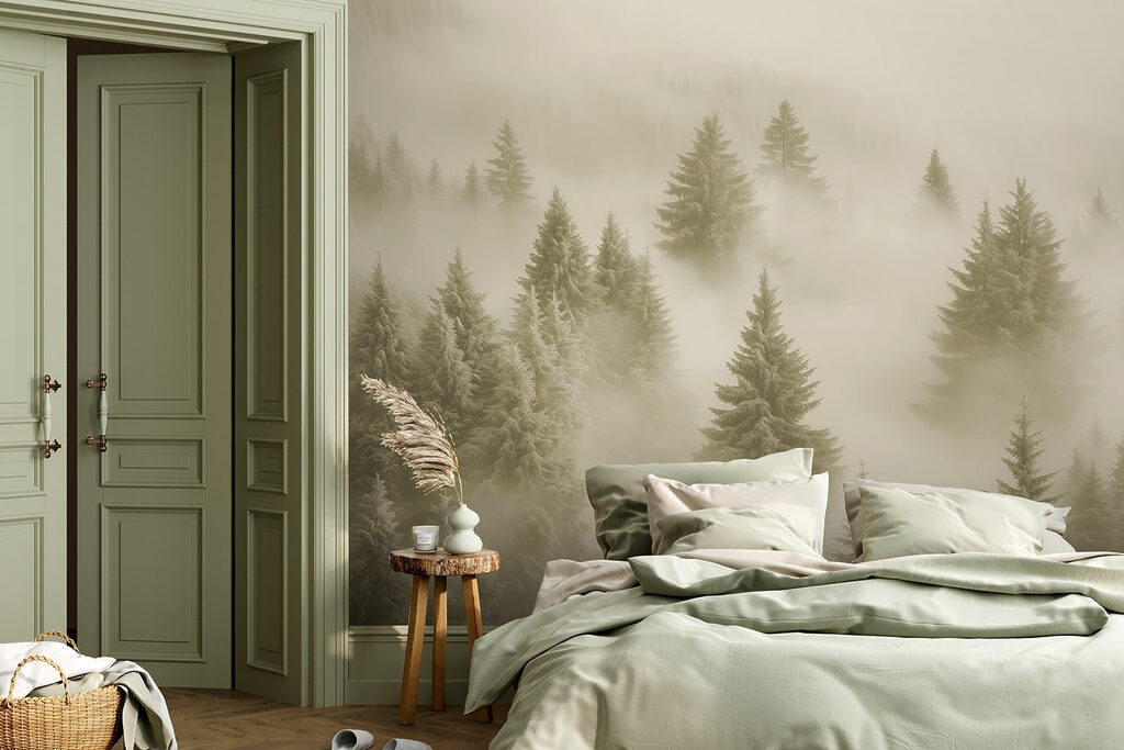 Copas nevadas sobre bruma — interior 2