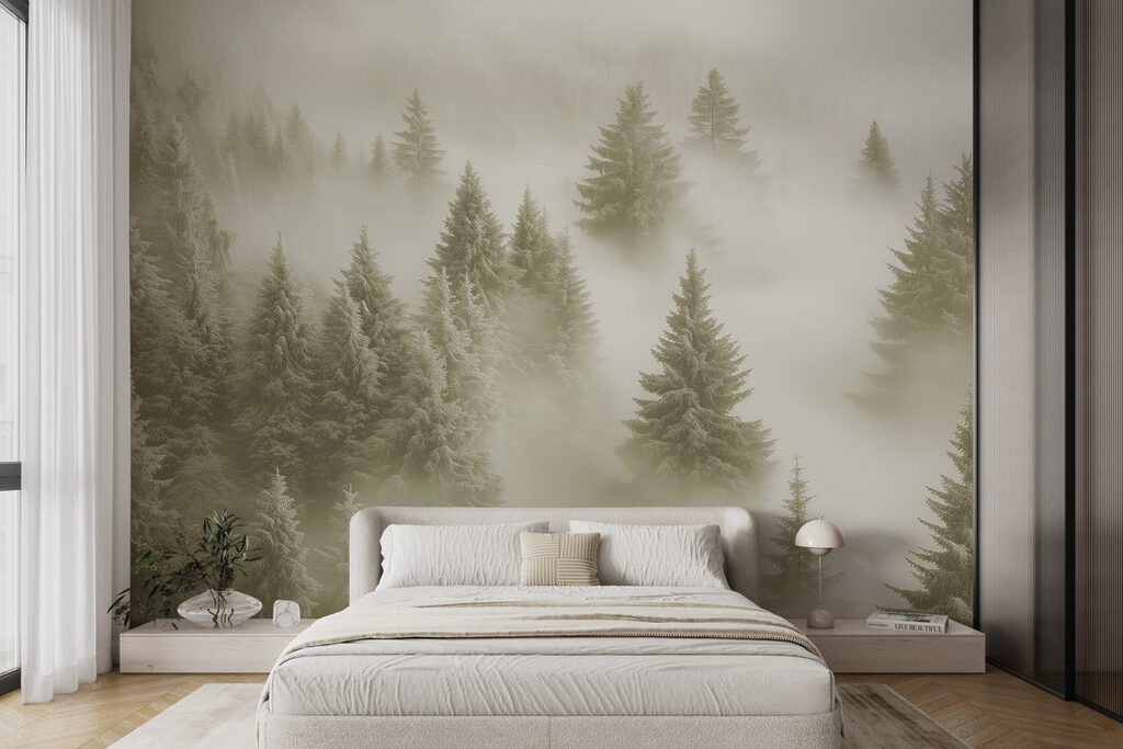 Copas nevadas sobre bruma — interior 3