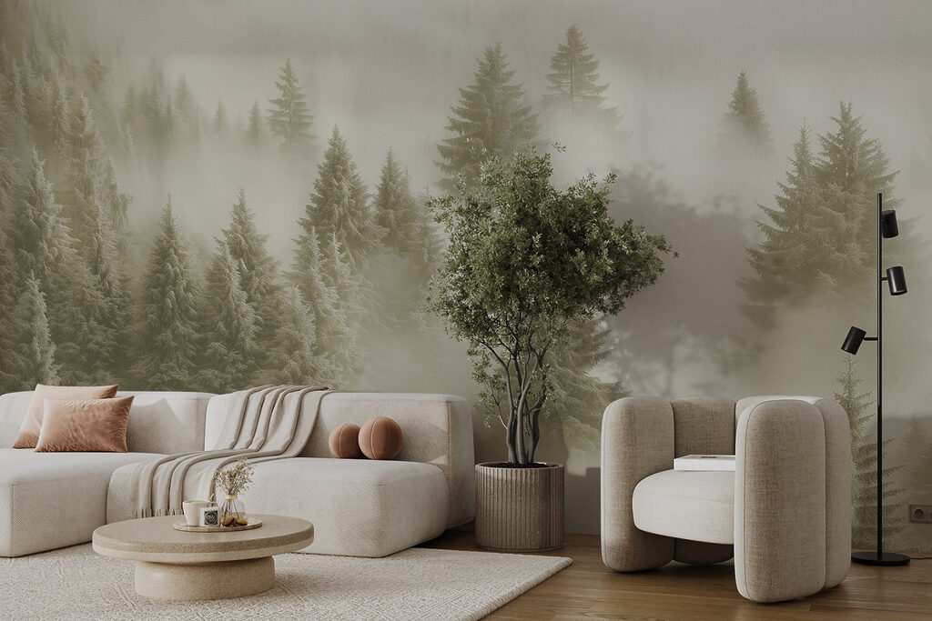 Copas nevadas sobre bruma — interior 6