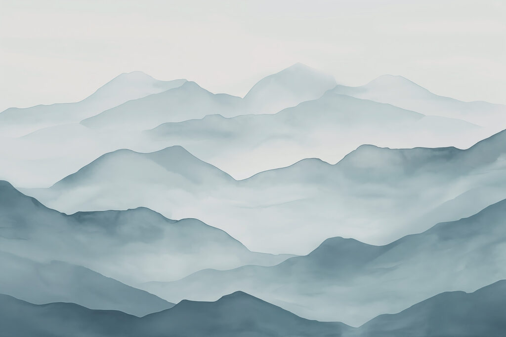 Colinas grises en ondas — diseño completo