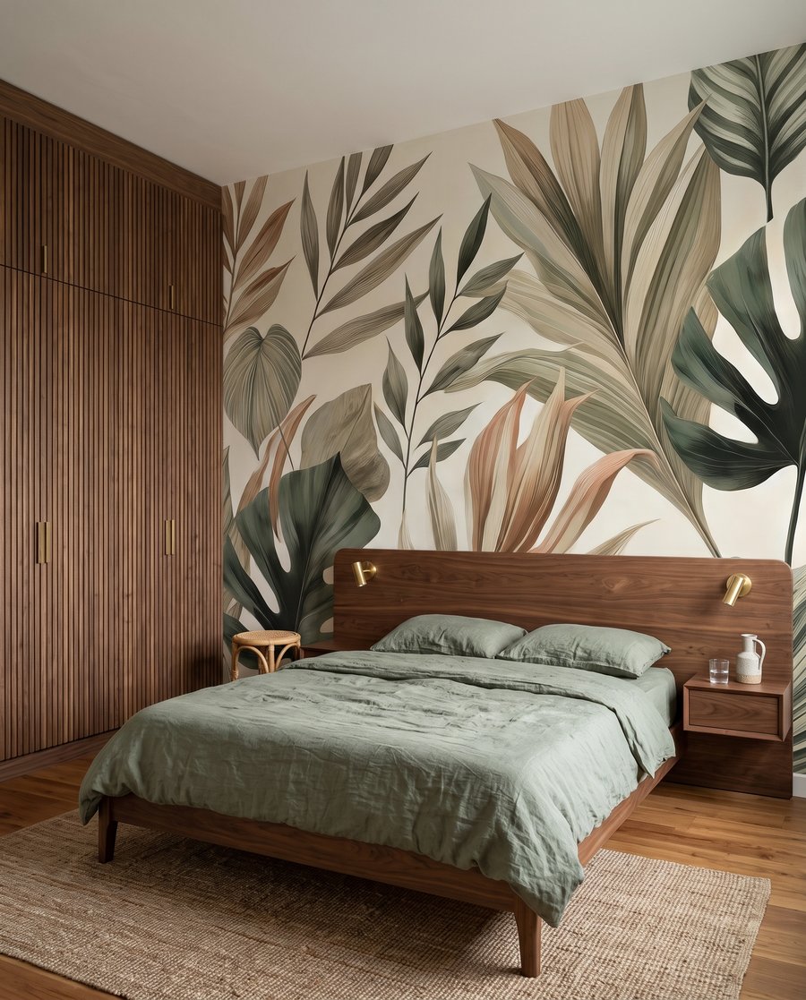 Hojas tropicales terrosas — interior 3