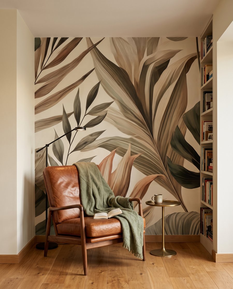 Hojas tropicales terrosas — interior 6